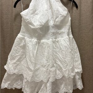 Fashion Nova Ivory Romper